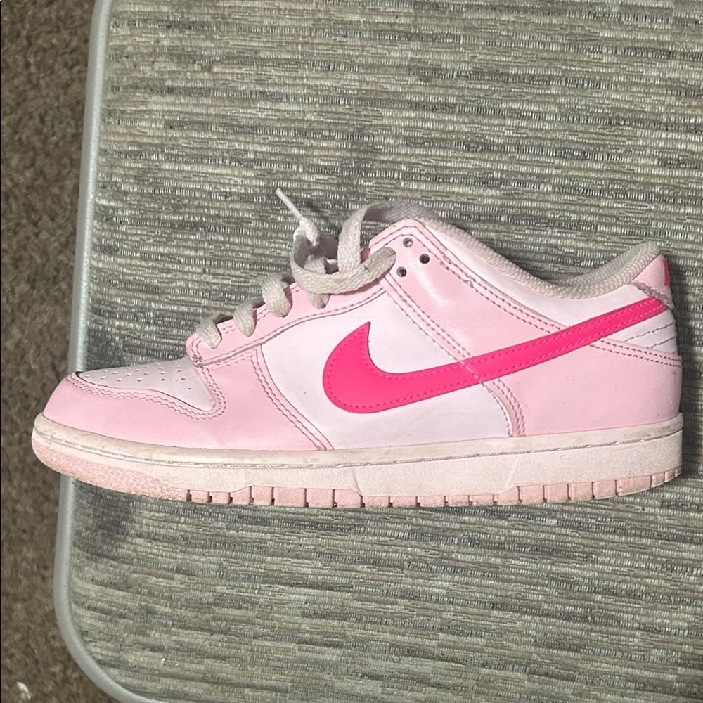 Nike Kids Light Pink and Hot Pink Sneakers